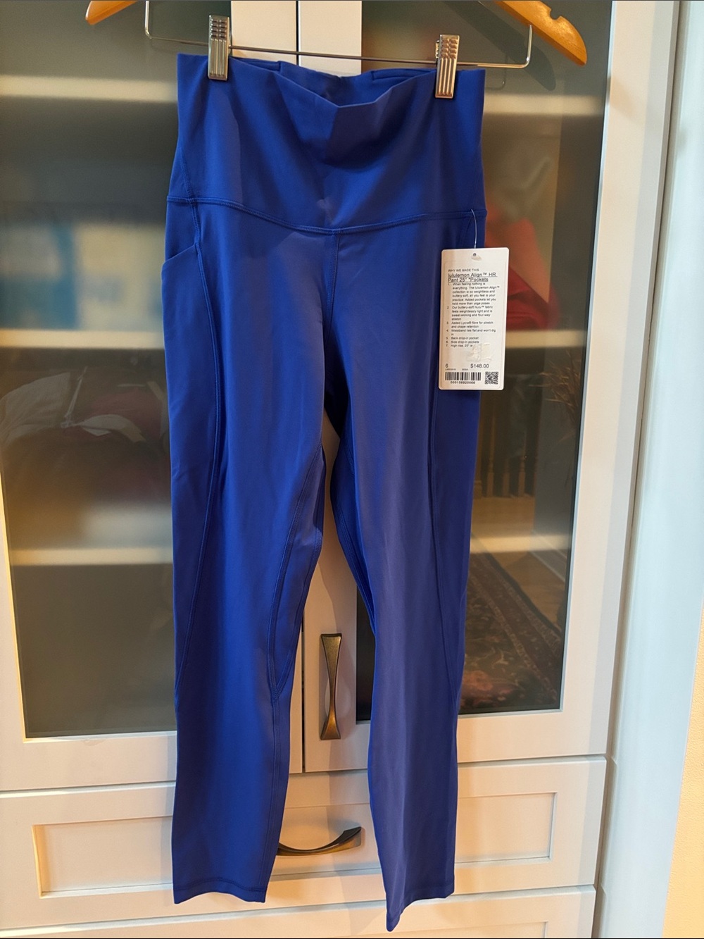 Lululemon Align With Pockets SZ 6 Beach Ball Blue 25” NWT💙💙💙